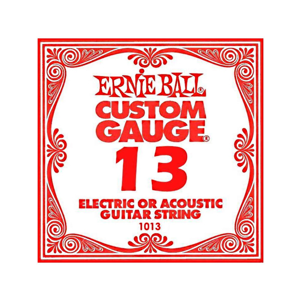 Ernie Ball P01013 - .013 Plain Steel - 6 packs