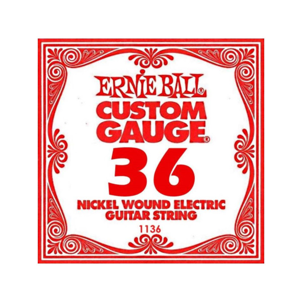 Ernie Ball P01136 - .036 Nickel Wound electric - 6 pack
