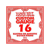 Ernie Ball P01016 - .016 Plain Steel - 6 packs