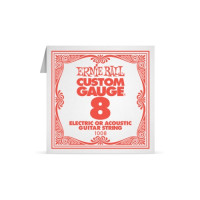 Ernie Ball P01008 - .008 Plain Steel - 6 packs