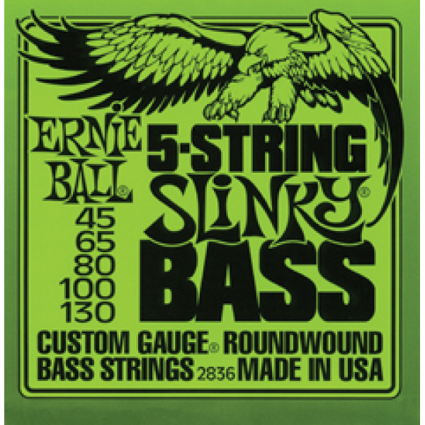 Ernie Ball P02836 - Slinky 5 string Bass Nickel Wound - Super