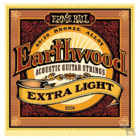 Ernie Ball P02006 - Earthwood Acoustic 80/20 bronze - Extra Light