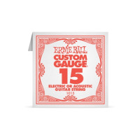 Ernie Ball P01015 - .015 Plain Steel - 6 packs