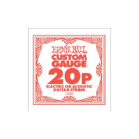 Ernie Ball P01020 - .020 Plain Steel - 6 packs