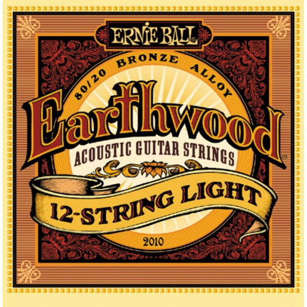 Ernie Ball P02010 - Earthwood 12 string Acoustic 80/20 Bronze - Light