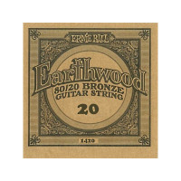 Ernie Ball P01420 - .020 Earthwood Acoustic 80/20 Bronze - 6 Pack