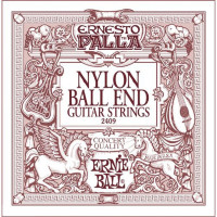 Ernie Ball P02409 - Ernesto Palla Nylon Classical Black & Silver - Ball end