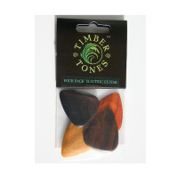 4PCSELEC - Four Wood Plectrums Pack for electric guitar