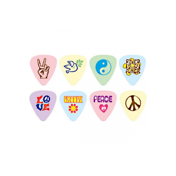 PL-HV - Cool Plecs - 72 pcs Refill Picks heavy Peace&Love Series