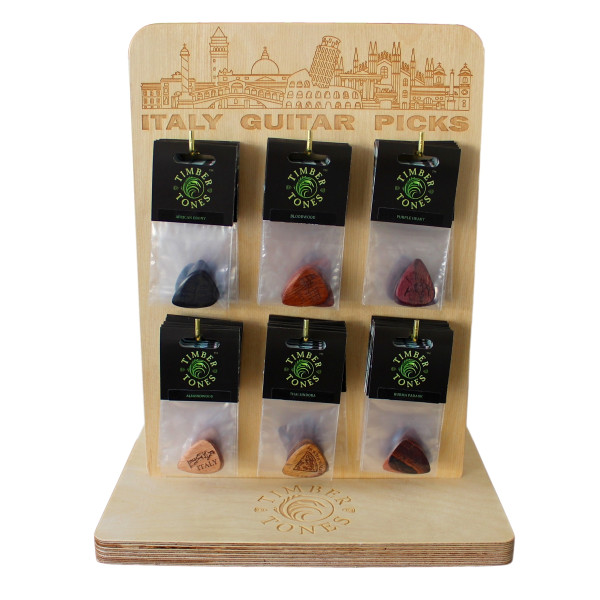 ITA36 - Laser engraved display with 36 wood picks ITALY series