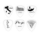 ITA36 - Laser engraved display with 36 wood picks ITALY series