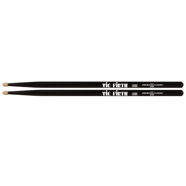 5AB - Wood Types American Classic® Hickory Drumsticks (Black)