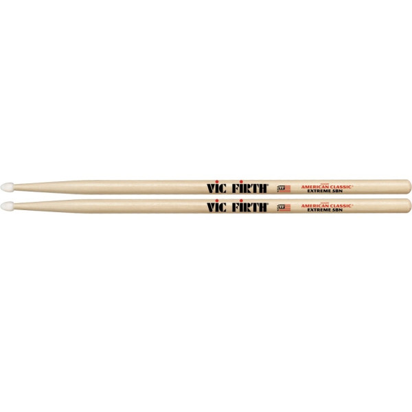 X5BN - Nylon Tip American Classic® Hickory Drumsticks (Extreme)