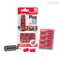 Alpine PLUG&GO - Set of 10 generic earplugs with travelbox