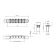 GE-103B-T-C - Tune-o-matic Bridge for LP and Semiacoustic Guitar (Chrome)