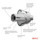 Alpine PARTYPLUG-PRO-NATURAL - Partyplug pro natural linear attenuation earplugs