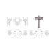 TI-TC1-GG - Fixed Bridge for Telecaster (Chrome)