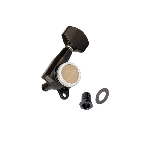 SG381MG-T 07 CK L6 - Electric Guitar Machine Heads, L6, Magnum Lock Series, CK Cosmo Black