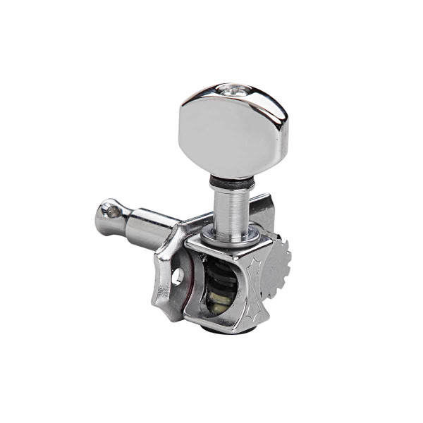 6L-STD-CHROME-V - Vintage series Standard machine heads, 6 on line