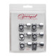 6L-STD-CHROME-V - Vintage series Standard machine heads, 6 on line