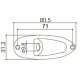 GOTOH JCS-1C - Chromed Metal Jack Plate for Strat style guitars