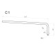 C1GG - 6 mm Tremolo Lever for Electric Guitar (Gold)
