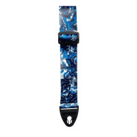 APV2 - D'Andrea guitar strap ACE VINTAGE VINYL series - APV2 (Blue Swirl Pearl)