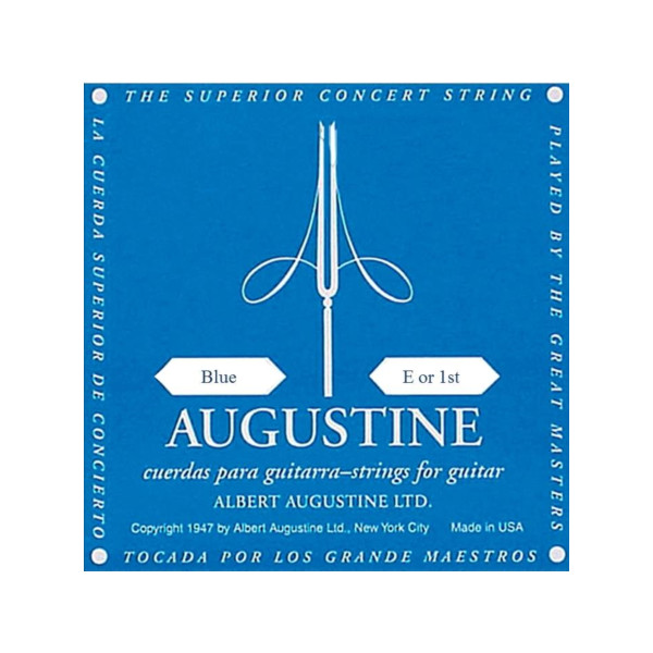 AUGUSTINE BLUE E-1ST - Classical guitar Classic Blue String E