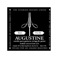 AUGUSTINE BLACK D-4TH - Classical guitar Classic Black String D