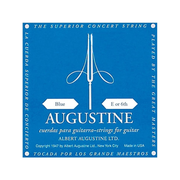 AUGUSTINE BLUE E-6TH - Classical guitar Classic Blue String E
