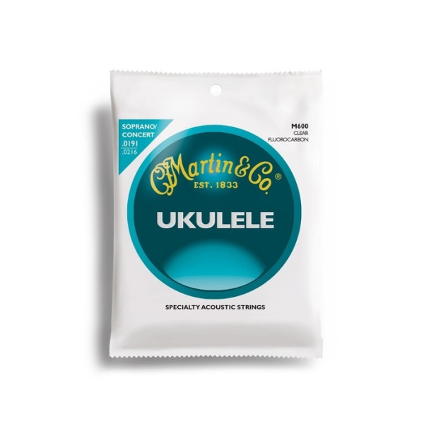 MARTIN M600 - Ukulele Clear Fluorocarbon Set, Soprano