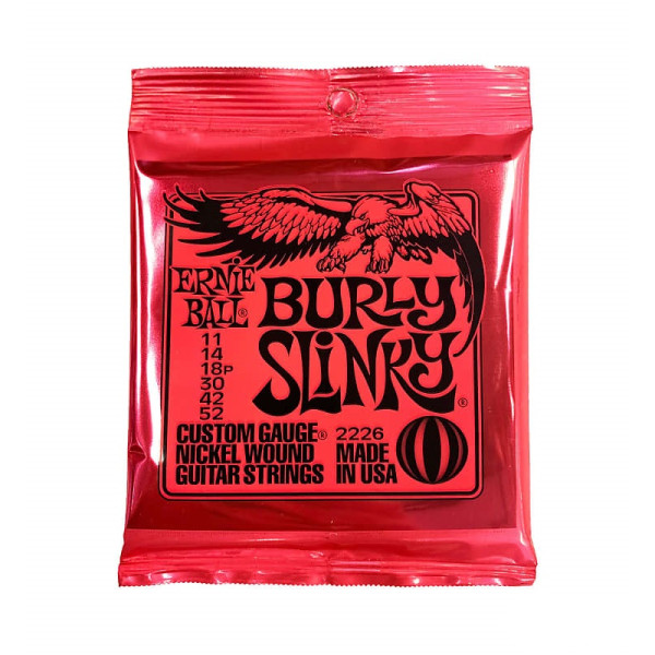 Ernie Ball P02226 - Burly Slinky Nickel Wound for electric guitars 11/52