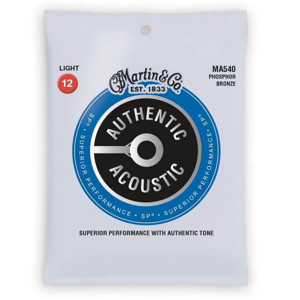 MARTIN MA540 - Authentic Acoustic SP® 92/08 Phosphor Bronze, Light