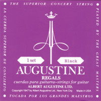 AUGUSTINE REG BLACK SETS - Regal Black classical guitar set Light Tension