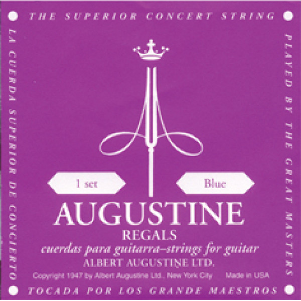 AUGUSTINE REG BLUE SETS - Regal Blue classical guitar set High Tension