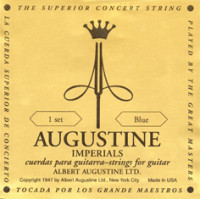 AUGUSTINE IMP BLUE SETS - Imperial Blue classical guitar set Medium Tension