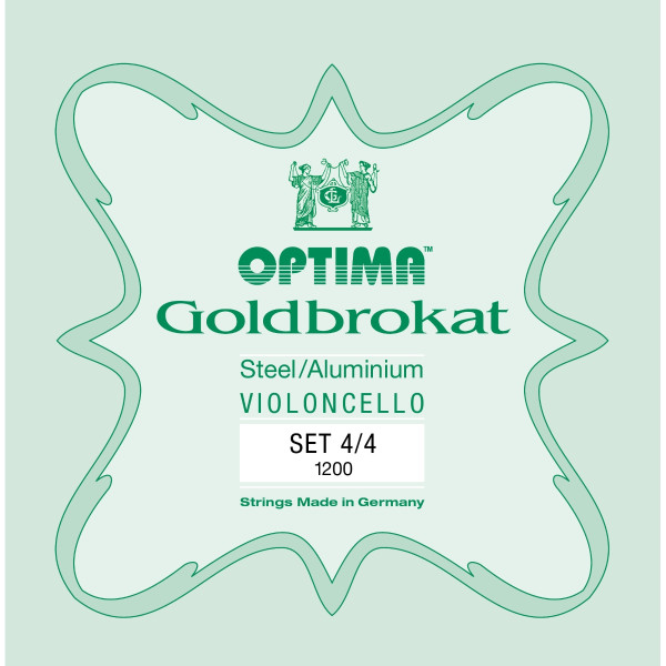 OPTIMA G.1200 - Cello Goldbrokat Set