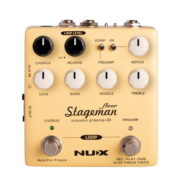 NUX STAGEMAN FLOOR - Stageman Floor Acoustic Preamp & DI with looper
