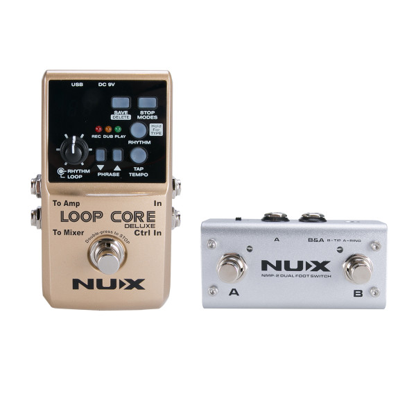 NUX LOOP CORE DELUXE BUNDLE - Loop Core Deluxe + NMP2 Dual footswitch