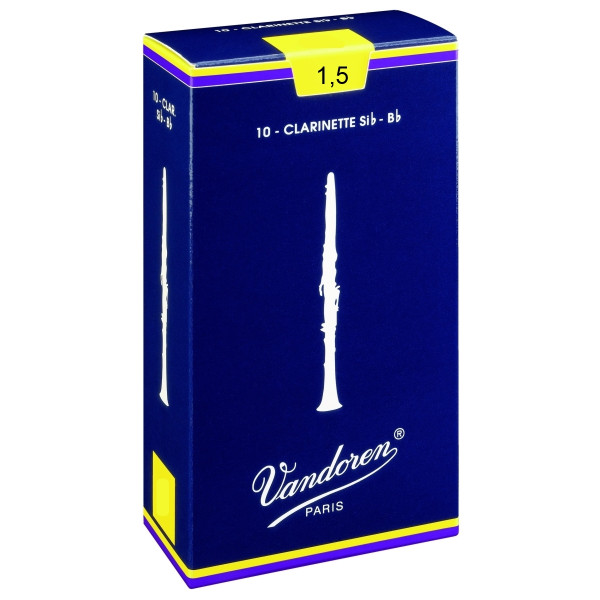 Vandoren CR1015 - Bb 1,5 Clarinet Reeds Traditional Pack 10pcs