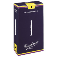 Vandoren CR111 - Eb 1 Clarinet Reeds Traditional Pack 10pcs