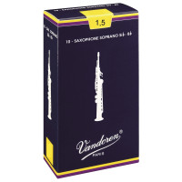 Vandoren SR2015 - Bb 1,5 Saxophone Soprano Reeds Tradizional Pack 10pcs