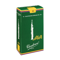 Vandoren SR302 - Bb 2 Java Saxophone Soprano Anches, Pack 10pcs