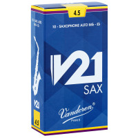 Vandoren SR8045 - 4,5 Soprano Saxophone Reeds V21 Pack 10pcs
