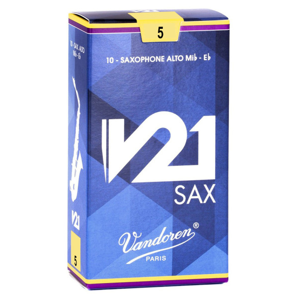 Vandoren SR815 - 5 Alto Saxophone Reeds V21 Pack 10pcs