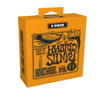 Ernie Ball P03222 - Hybrid Slinky Nickel wound electric guitar strings 3-pack 9/46