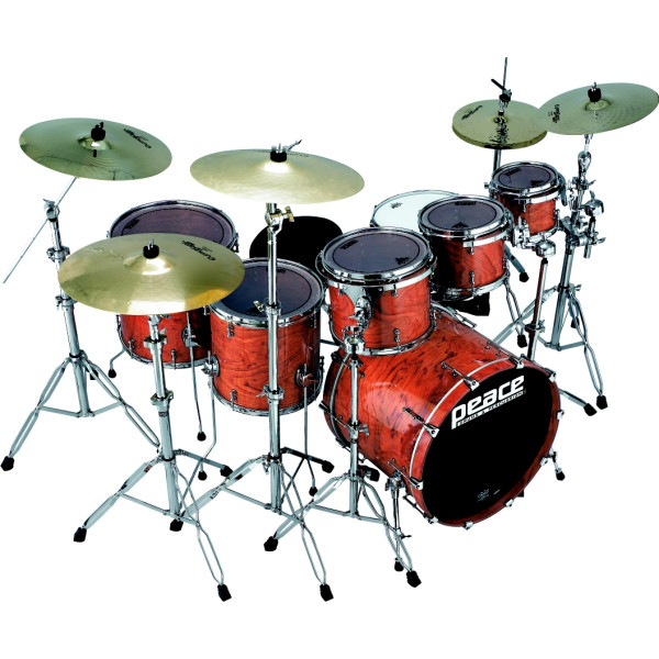 DP-22KA-5-#700 - Egyedi lakkozott felületű, 100% Bubinga testű, 5 részes dobszett