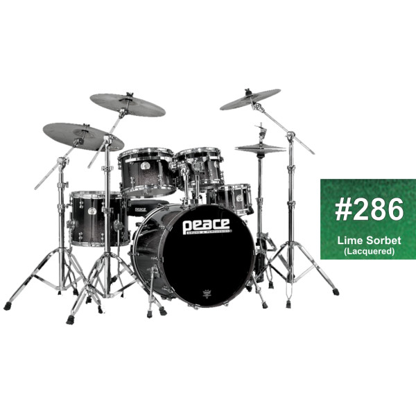 DP-22PG-5-#290 - Valódi lakkozott felületű, Canadian Rock juharfa testű, 5 részes dobszett