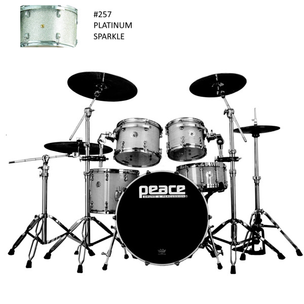 DP-22PG-5#257 - Valódi lakkozott felületű, Canadian Rock juharfa testű, 5 részes dobszett