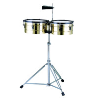 Peace TB-2-1 - Sárgaréz timbales szett, kolomppal és állvánnyal